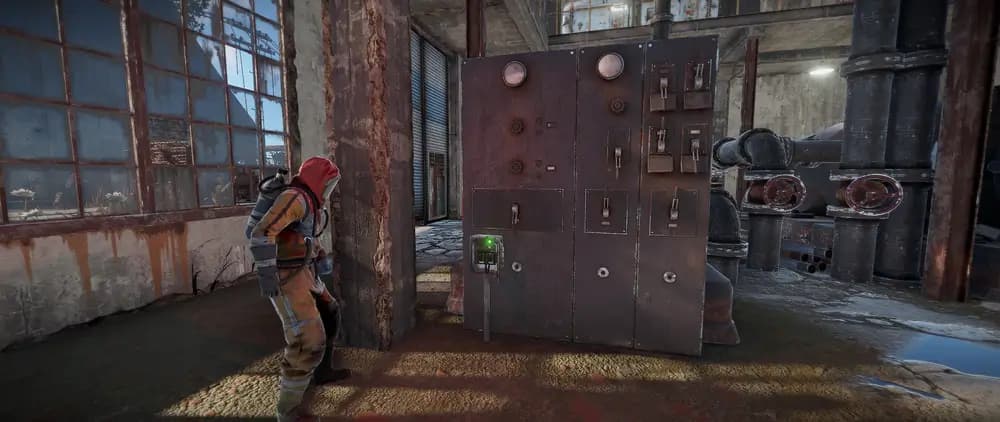 Синяя карта Rust: маршруты монументов и красная карта — скриншот Rust 4