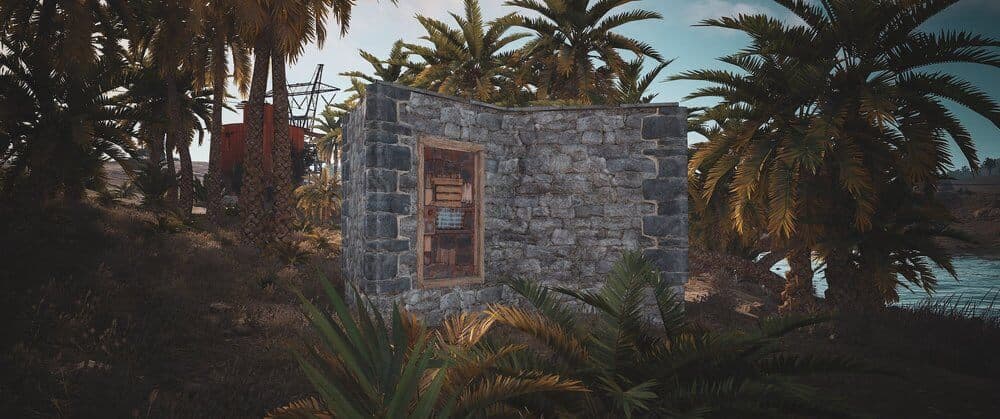 Строительство базы в Rust: шкаф, шлюз и защита — скриншот Rust 3