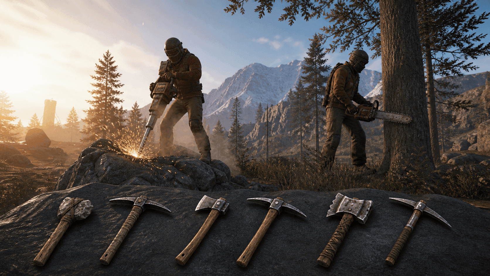 Инструменты Rust: топоры, кирки и быстрый фарм