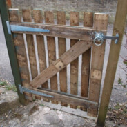 Калиткой по лбу