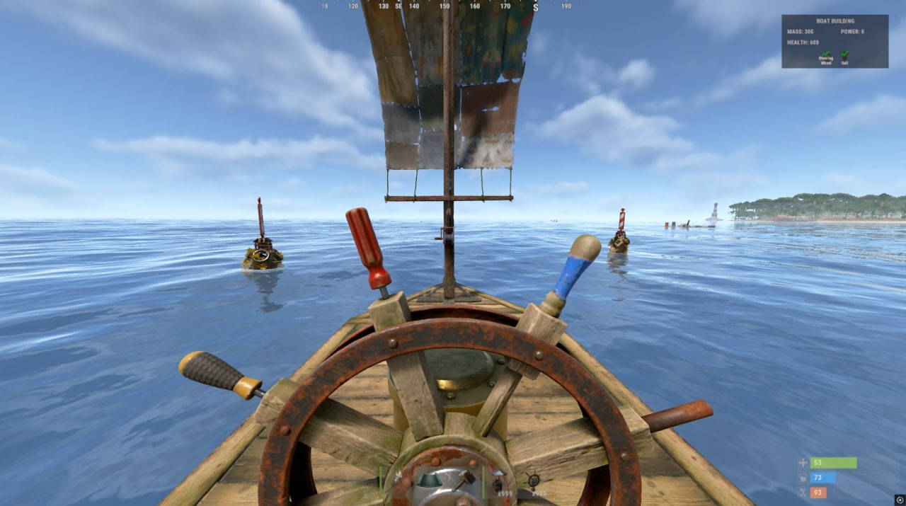 Глубокое море Rust: зоны за краем карты