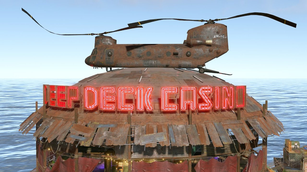 Плавучие города Rust на воде